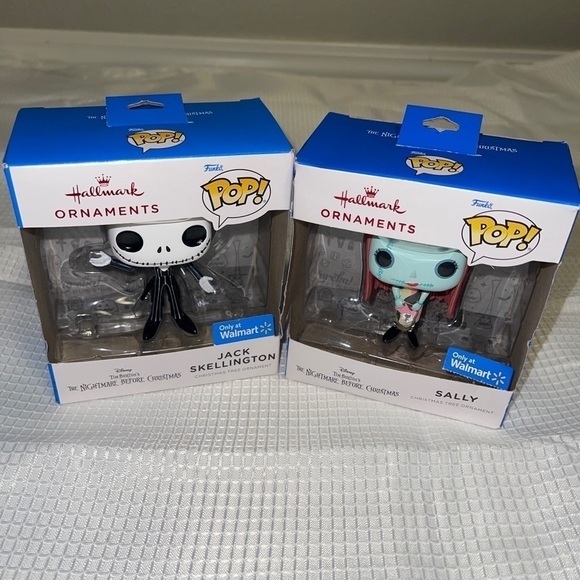 2021 Hallmark Funko POP Nightmare Before Christmas Jack & Sally ornament - Picture 1 of 4